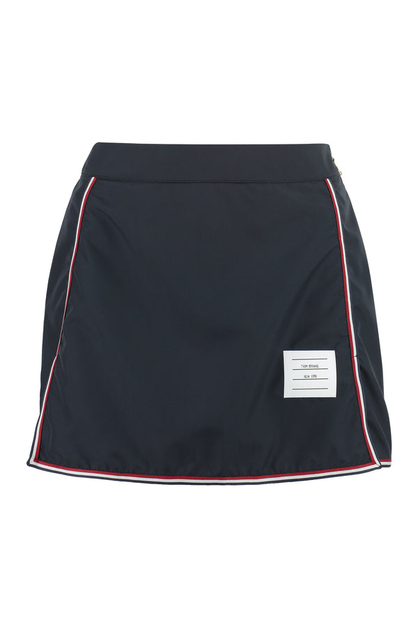 Technical fabric mini-skirt-0